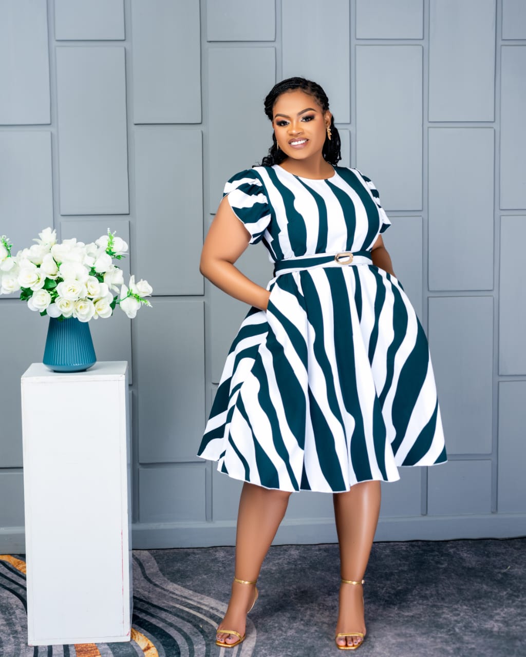 Plus Size Boss Babe Skater Dress