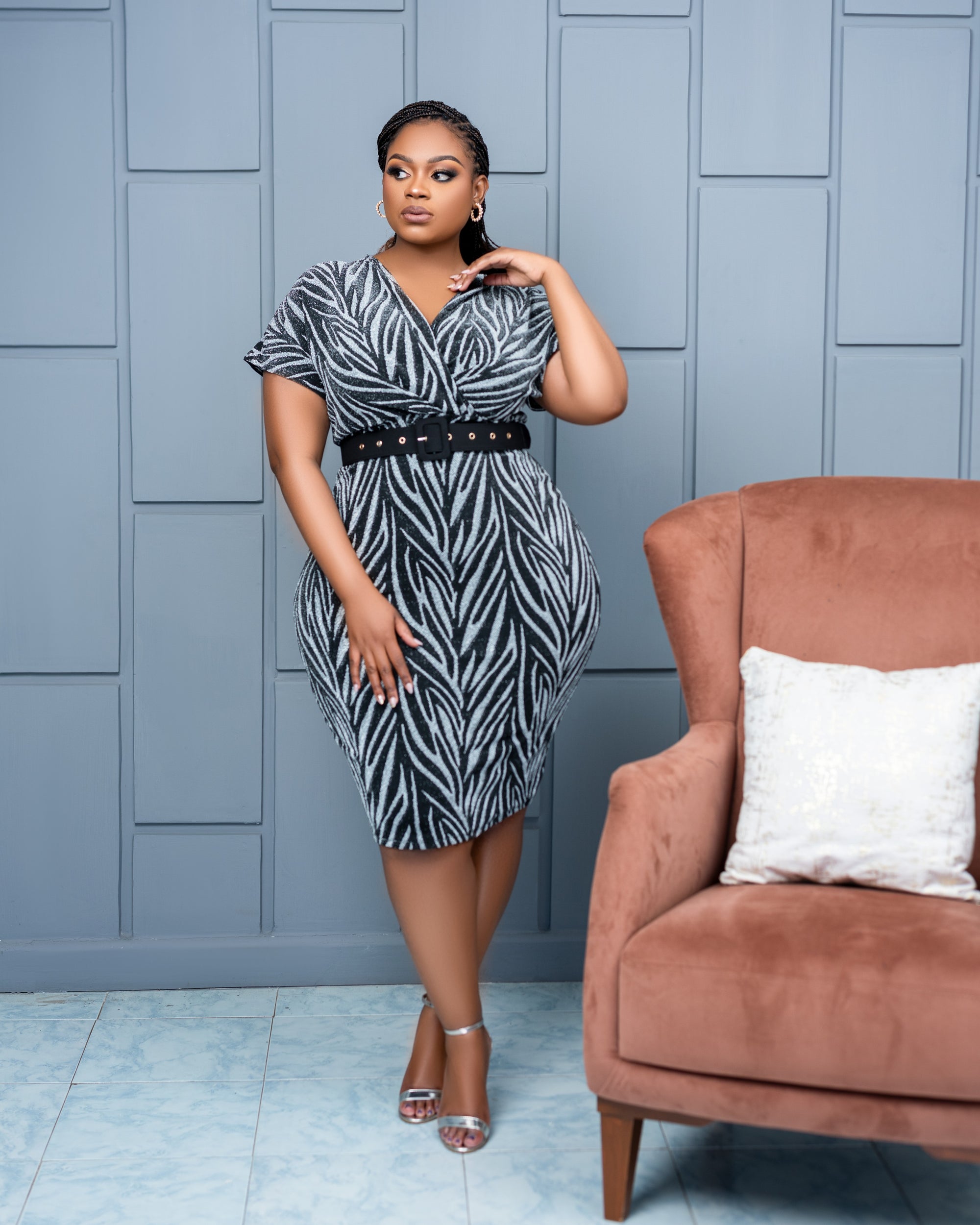 Silver statement Dress