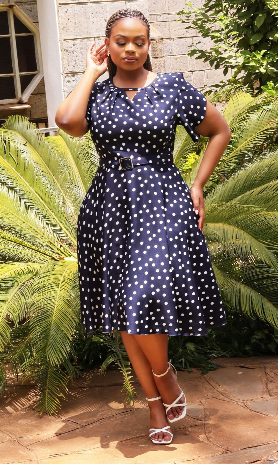Polka Dot Skater Dress