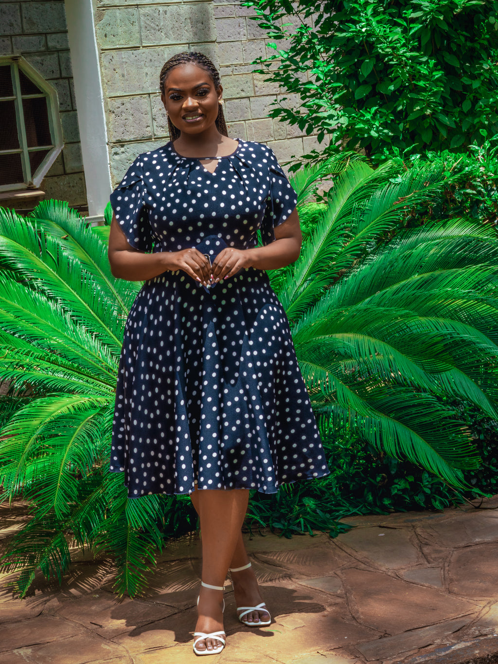 Polka Dot Skater Dress