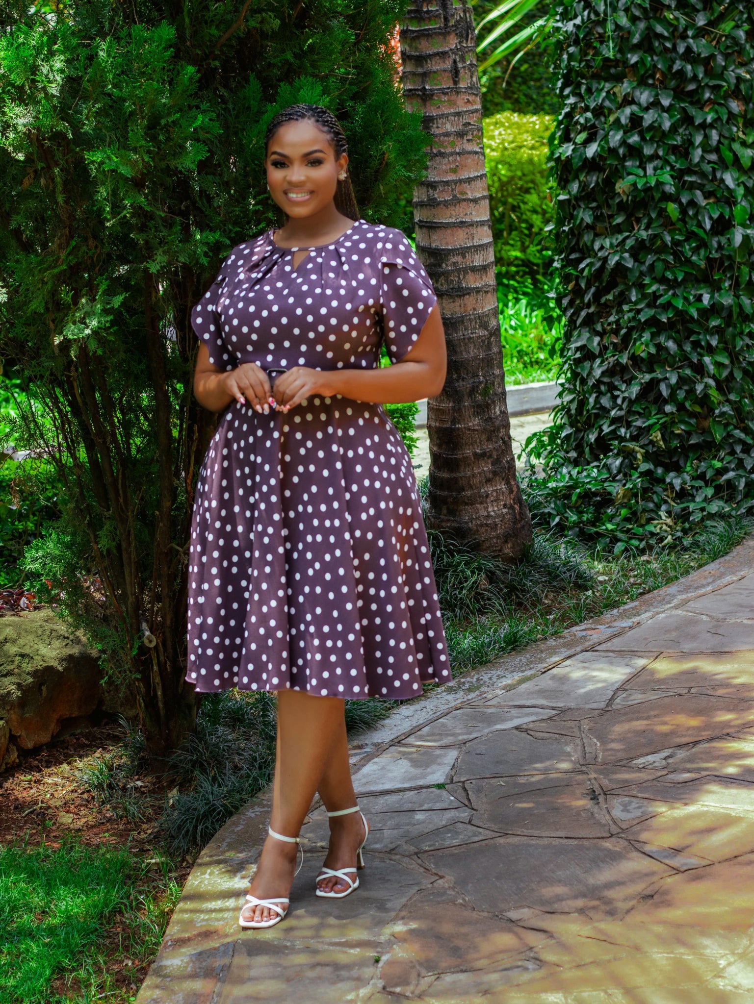 Polka Dot Skater Dress