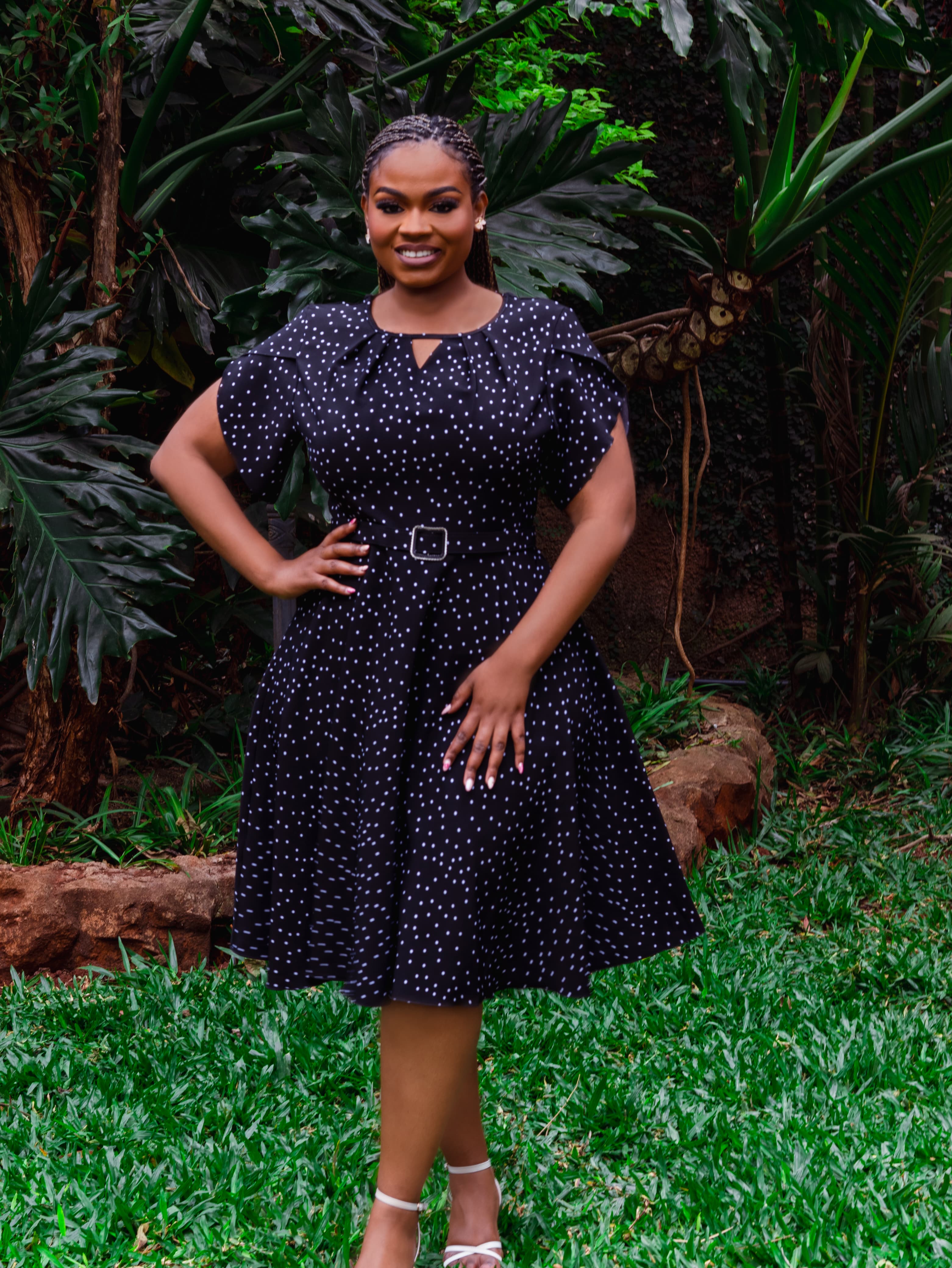 Polka Dot Skater Dress