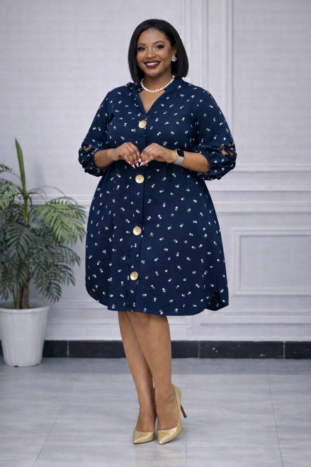 Midnight Muse Shirt Dress